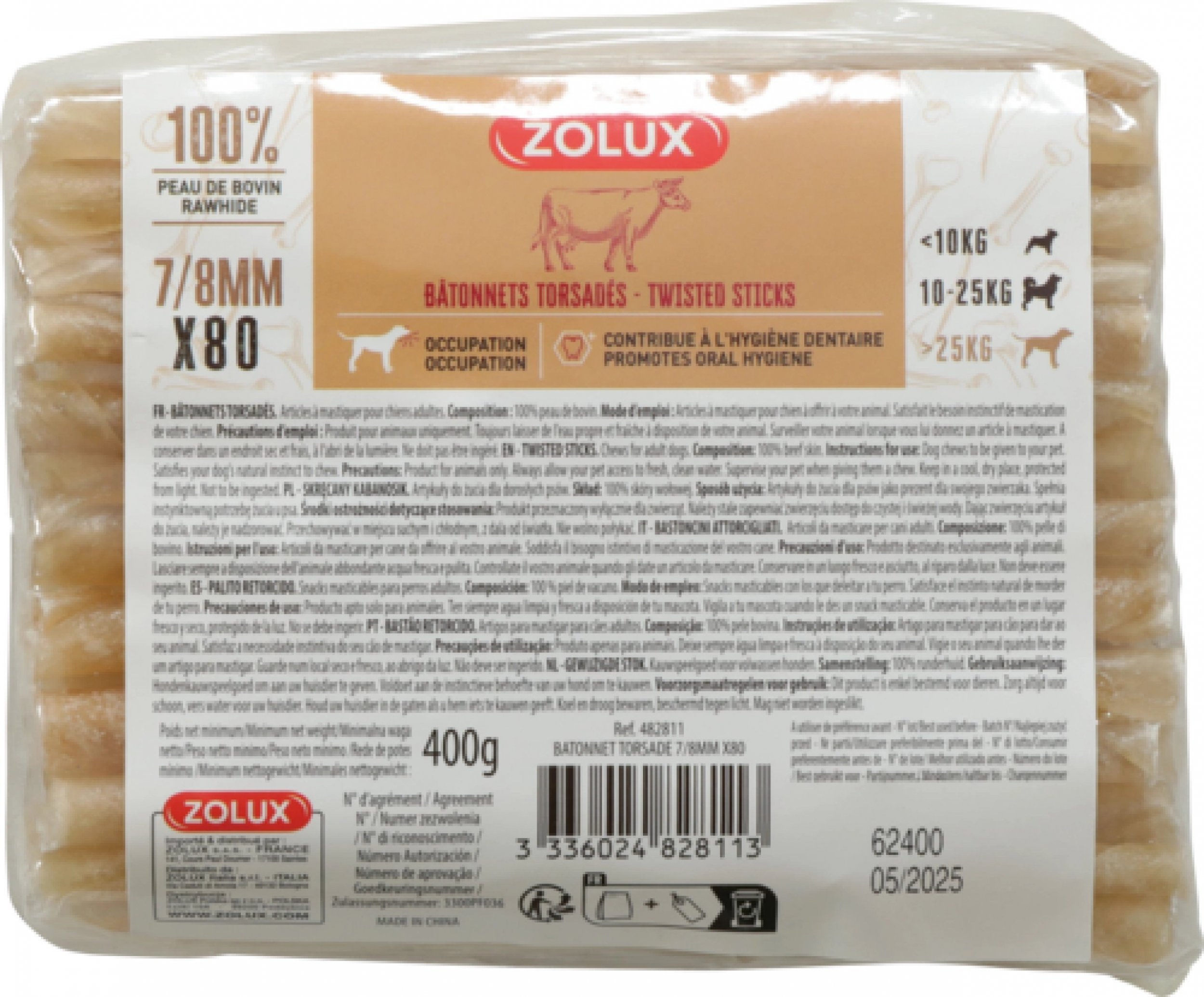 Zolux ZOLUX Skręcany kabanosik 7/8mm x 80