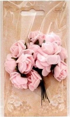 Różyczki z pianki jasnoróżowe 2cm 12szt