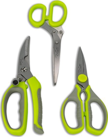 De Gusto Nożyce kuchenne zestaw 3 szt. nożyczki do drobiu, ziół, uniwersalne