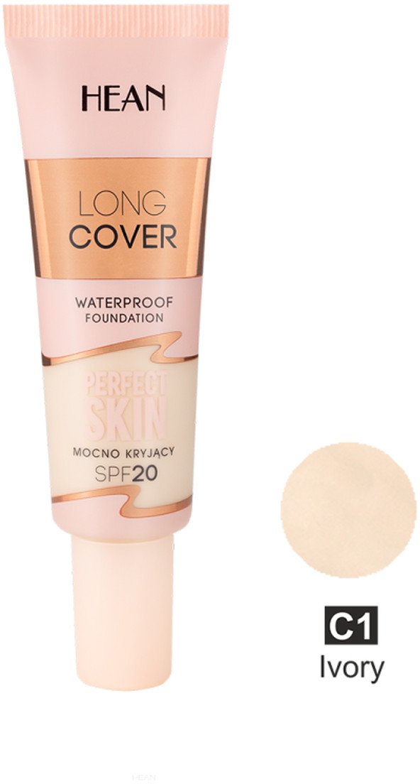 Hean Long Cover Podkład do twarzy 25ml Ivory (C1)