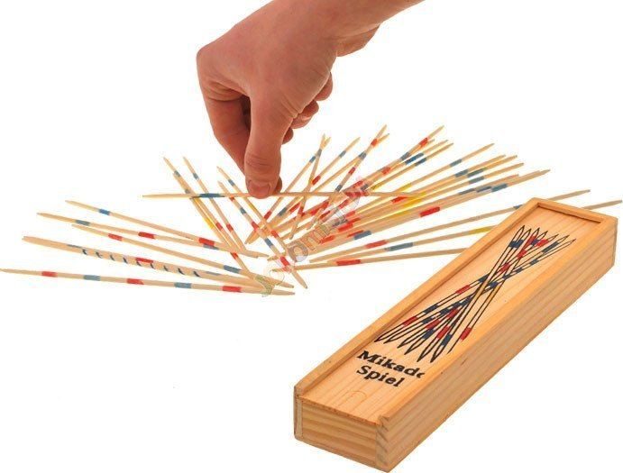 Jokomisiada Mikado Drewniane bierki Gra zręcznościowa GR0154