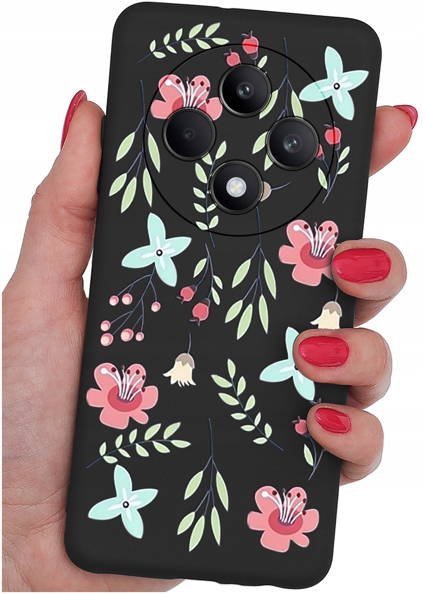 Etui do Oppo Reno 12 F 5G | 12 FS 5G WZORY |SILIKONOWE MATT CASE + SZKŁO 9H