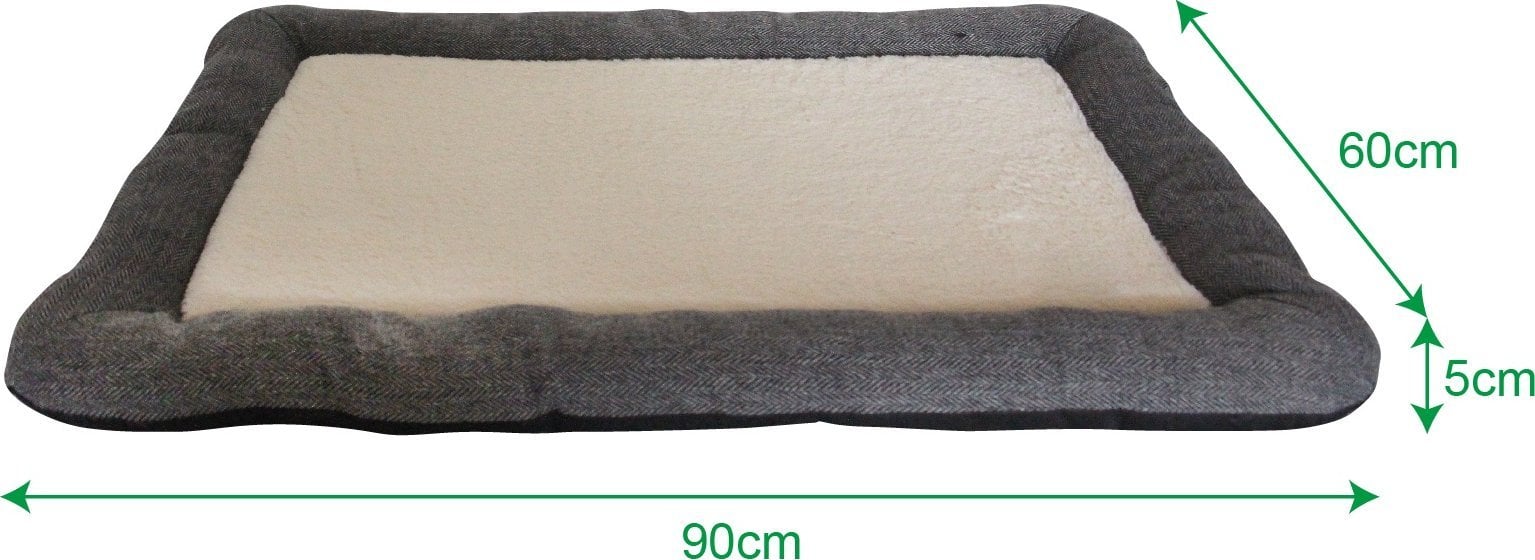 Sourcing PET BED GREY LPT4651M HOPPY 90X60X5CM