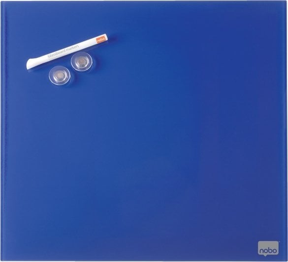 Nobo Tablica szkl Nobo Diamond 450x450 niebie