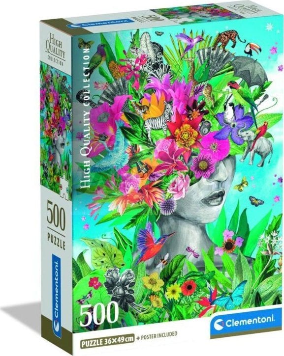 Clementoni Puzzle Compact Head in the Jungle 500 elementów (35600)