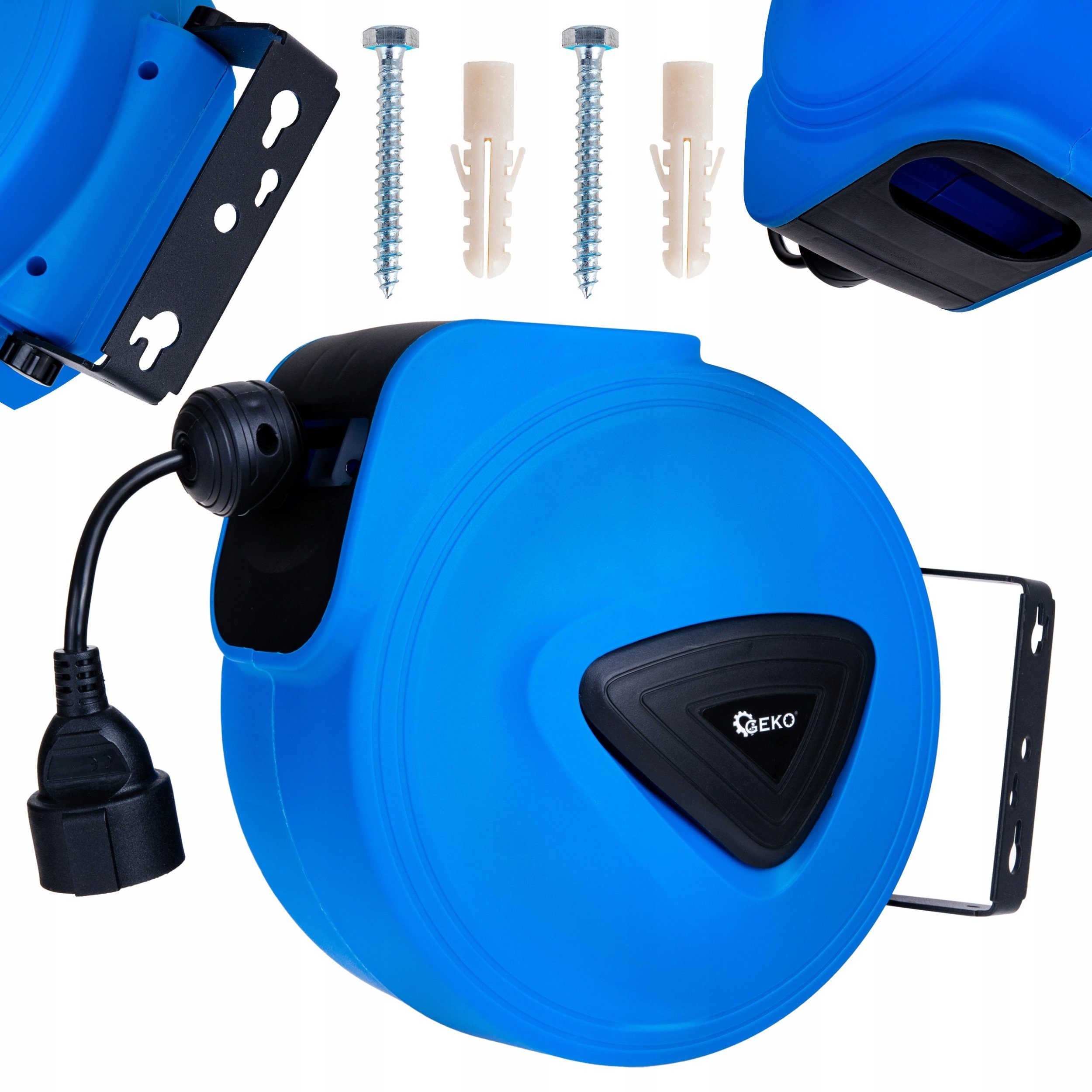 Przedłużacz elektryczny ze zwijakiem automatycznym 15m + 1,5m (4)