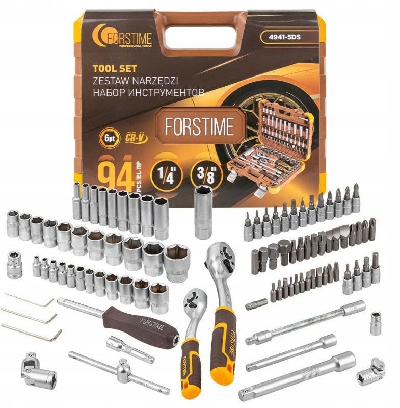 Zestaw narzędzi 94el. 1/4" & 3/8" (4-22mm)