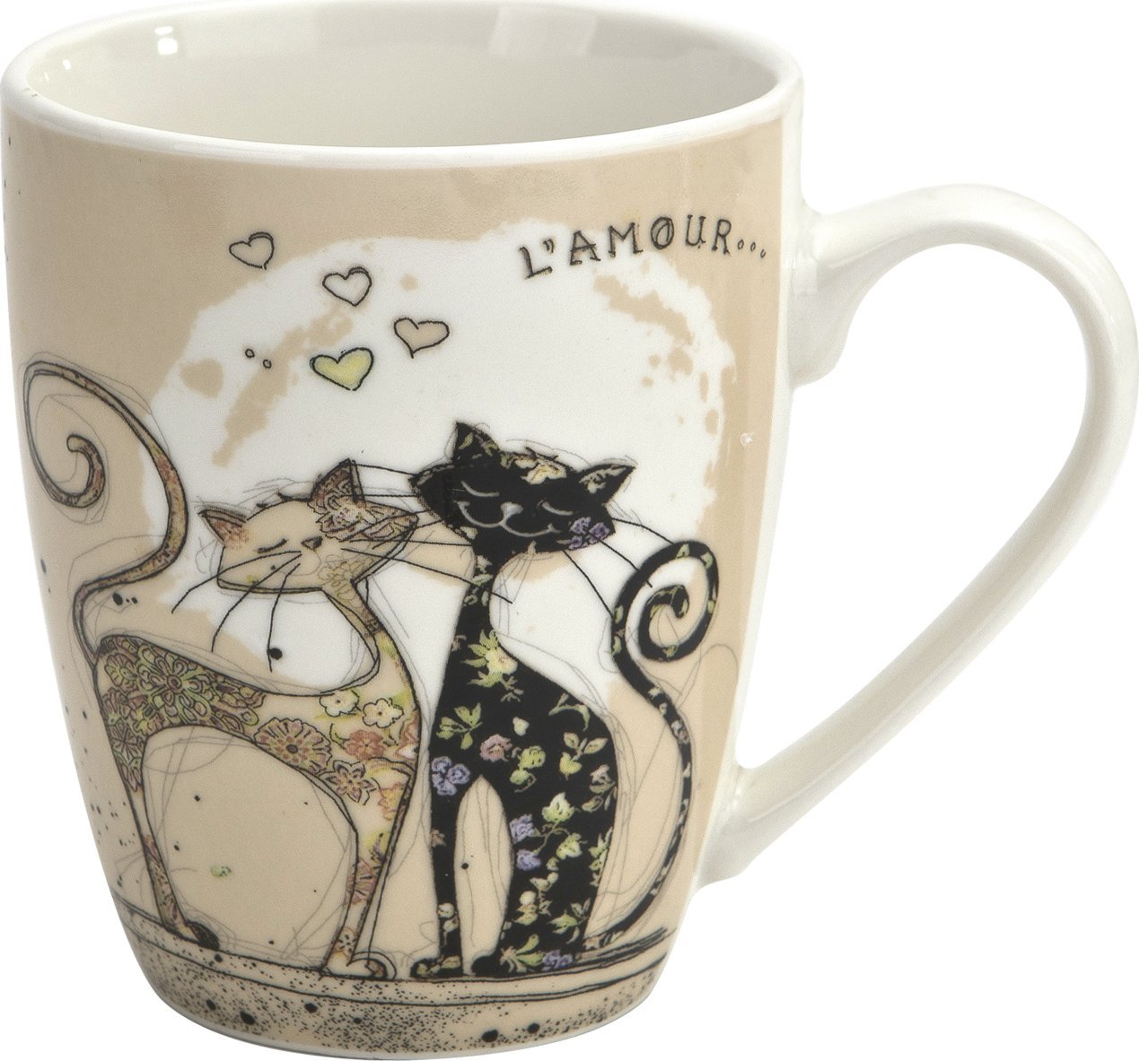 Veroni Kubek porcelanowy 360 ml Koty wzór 2