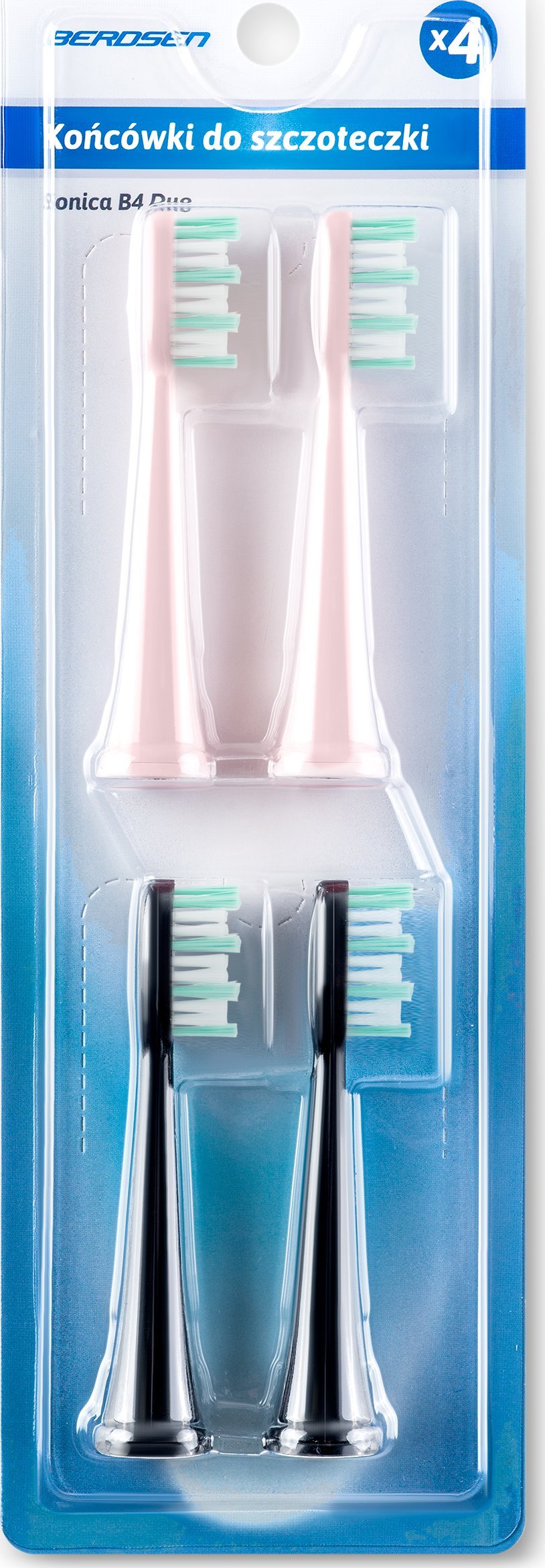 Końcówka Berdsen Końcówki do szczoteczki sonicznej Berdsen DUO 4 szt.
