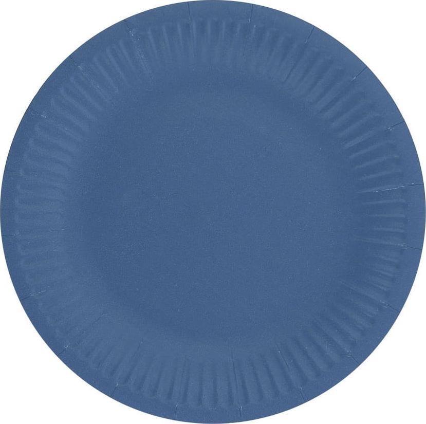 GoDan Talerzyki papierowe jednokolorowe granatowe 18cm 6szt. Godan