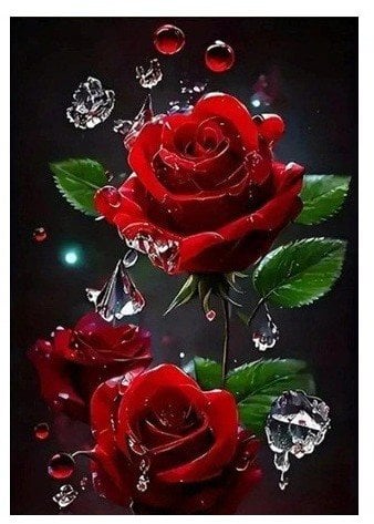 Diamentowa mozaika - Kwiaty róży Norimpex