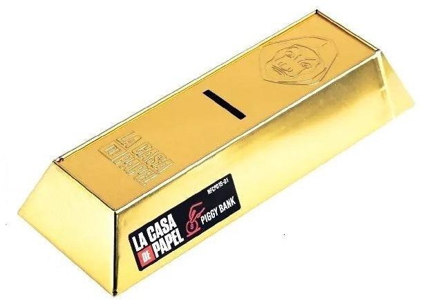 Skarbonka sztabka złota Dom z papieru