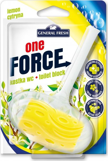 Staples GENERAL FRESH Kostka do WC, folia, cytrynowy