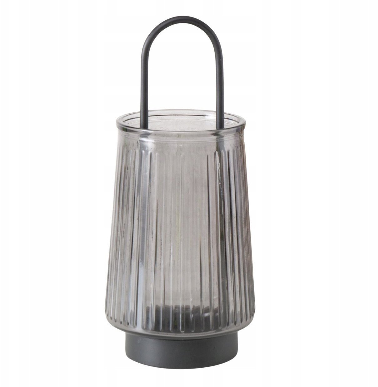 Szklany świecznik z uchwytem IVER, 25,5 cm