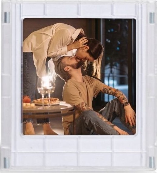 LoveInstant Ramka Magnes Na Lodówkę Do Fuji Instax Square Sq Link / Sq1 / Sq6 / Sq10 / Sq20 / Przezroczysty