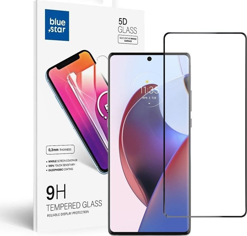 Blue Star Szkło hartowane Blue Star 5D - do Motorola Edge 30 Ultra - czarny