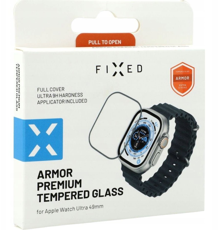 Fixed | Armor Tempered Glass for Apple Watch Ultra 49mm/Ultra 2 49mm | Black