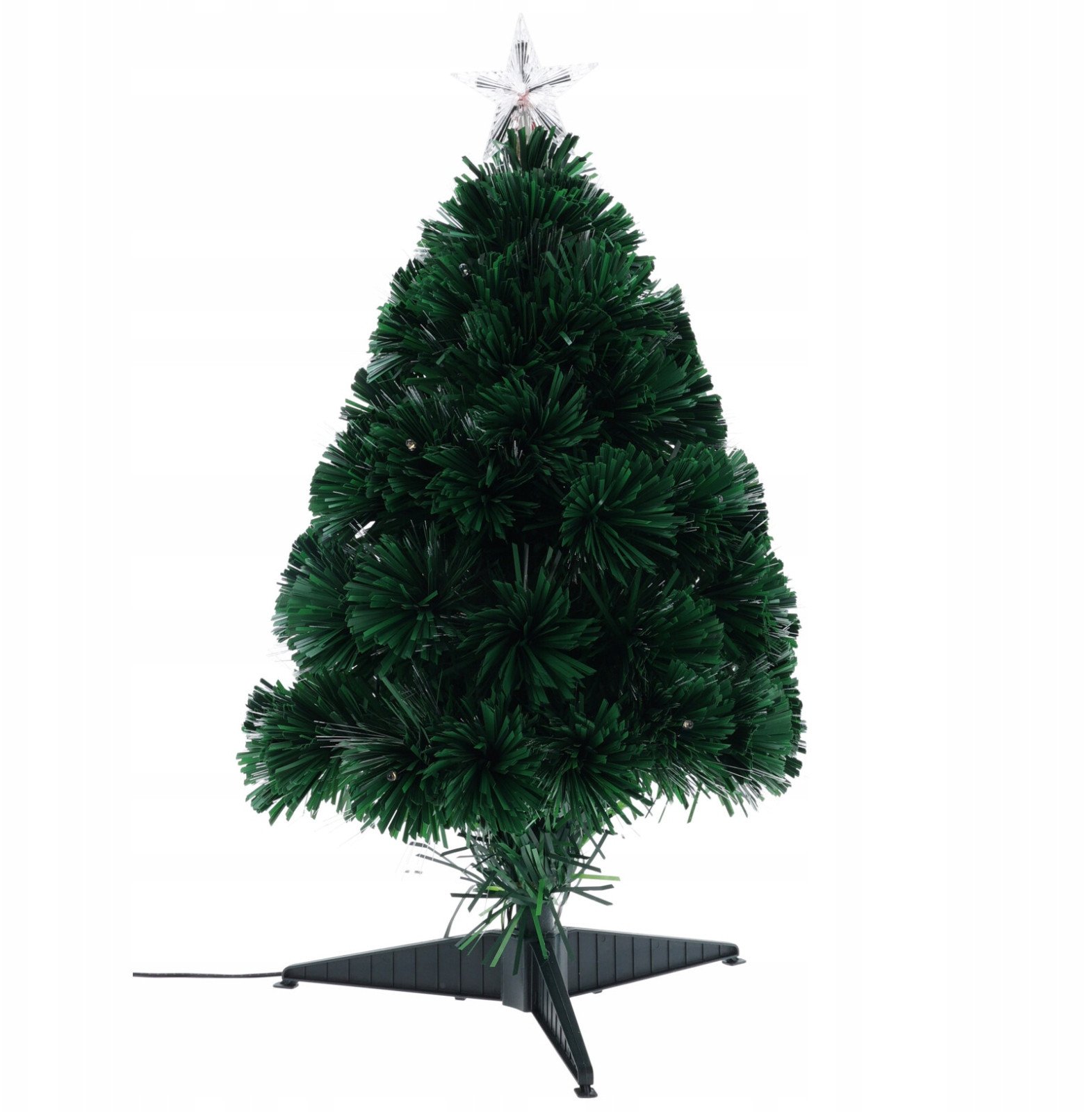 Choinka dekoracyjna z włókien światłowodowych, 60 cm