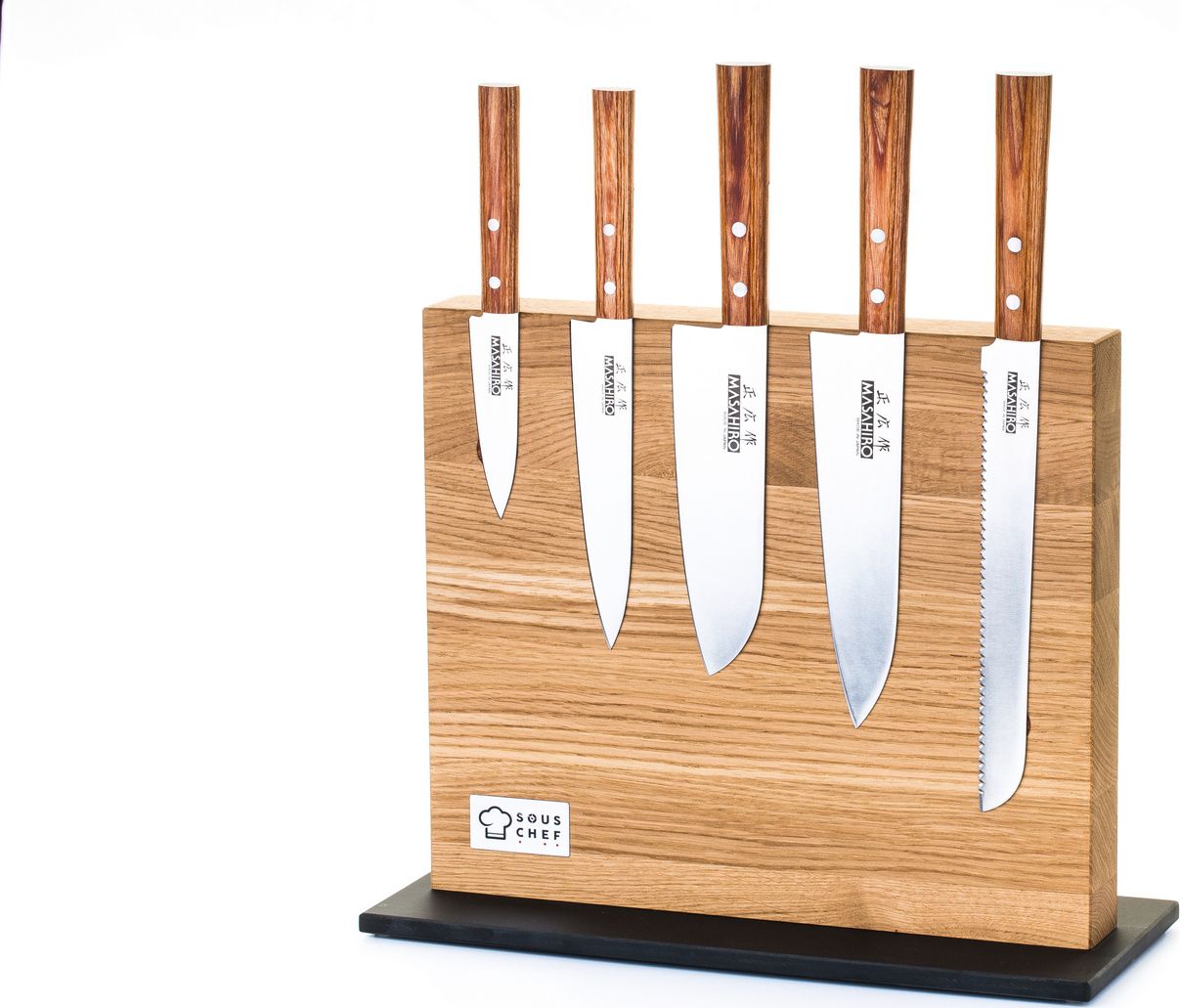 Global Zestaw Masahiro z blokiem na noże SSB_SAN_B