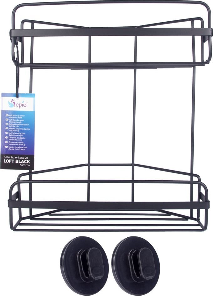 Sepio Półka łazienkowa 2 poziomowa wiszą pod prysznic