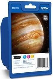 Tusz Brother zestaw tuszy oryginalnych CMY LC1240RBWBP