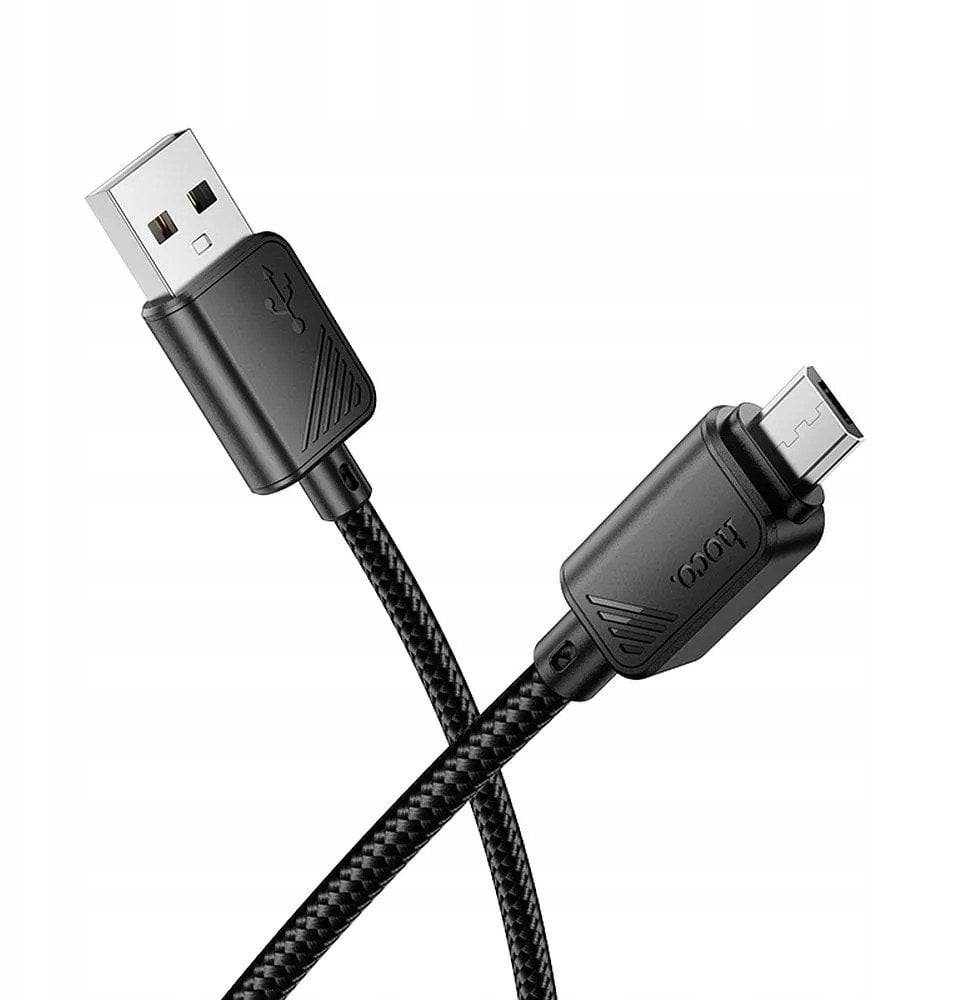 Kabel USB Hoco USB-A - microUSB 1 m Czarny