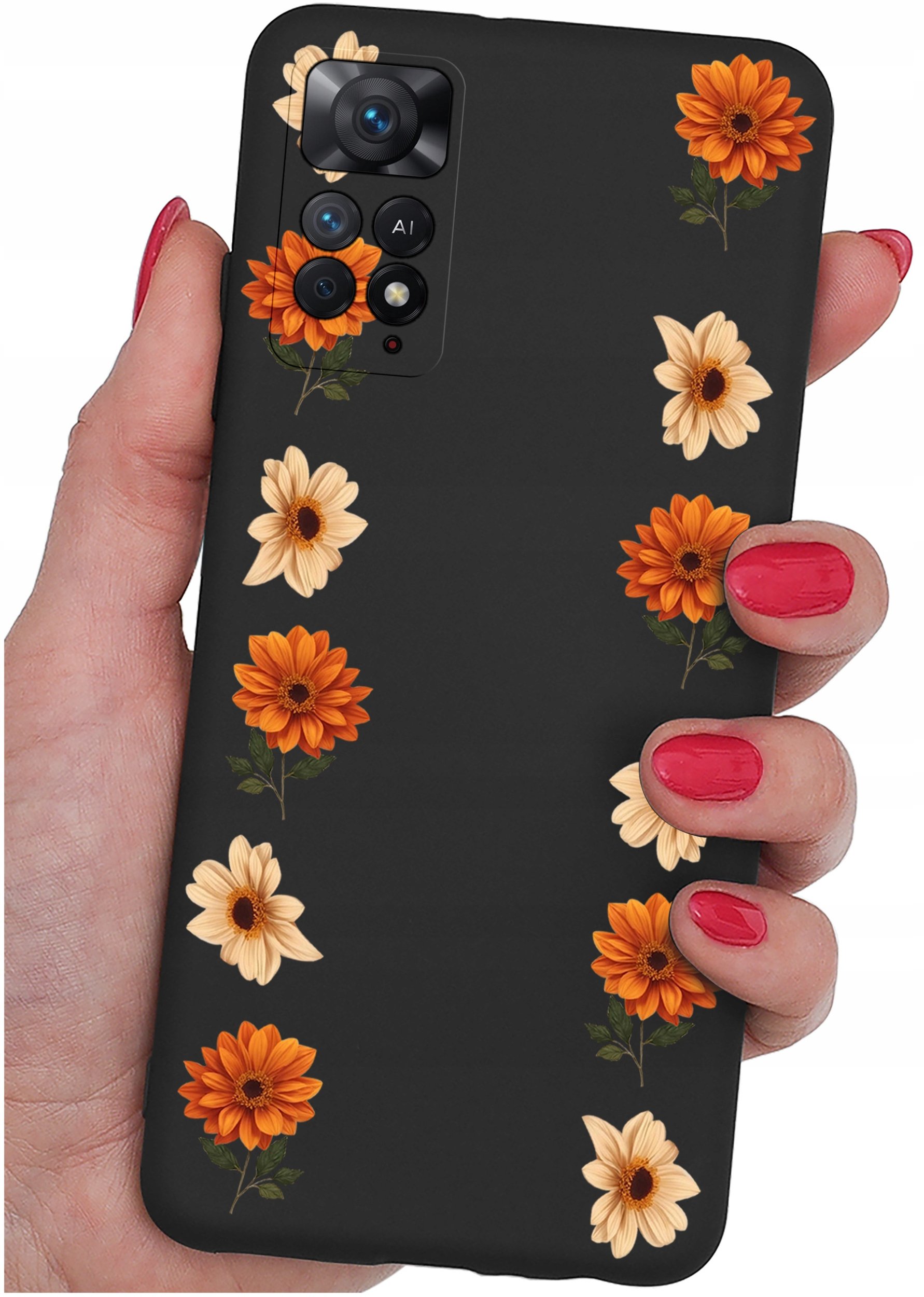 krainaGSM ETUI do Xiaomi Redmi Note 11 Pro SILIKONOWE MATT CASE + SZKŁO 9H