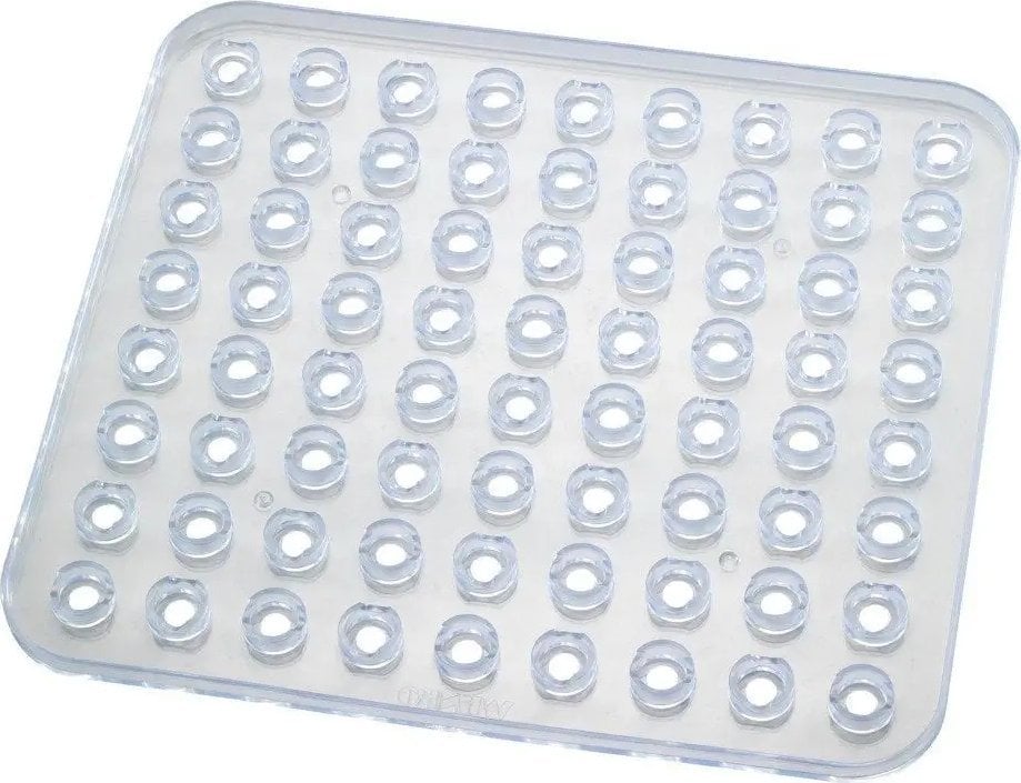 Wenko Mata do zlewu Kristal, przezroczysta, tworzywo sztuczne, ochrona zlewu, redukcja rozpryskiwania się wody, marka WENKO