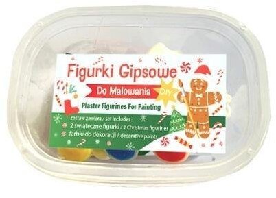 Figurki gipsowe do malowania Świąteczne