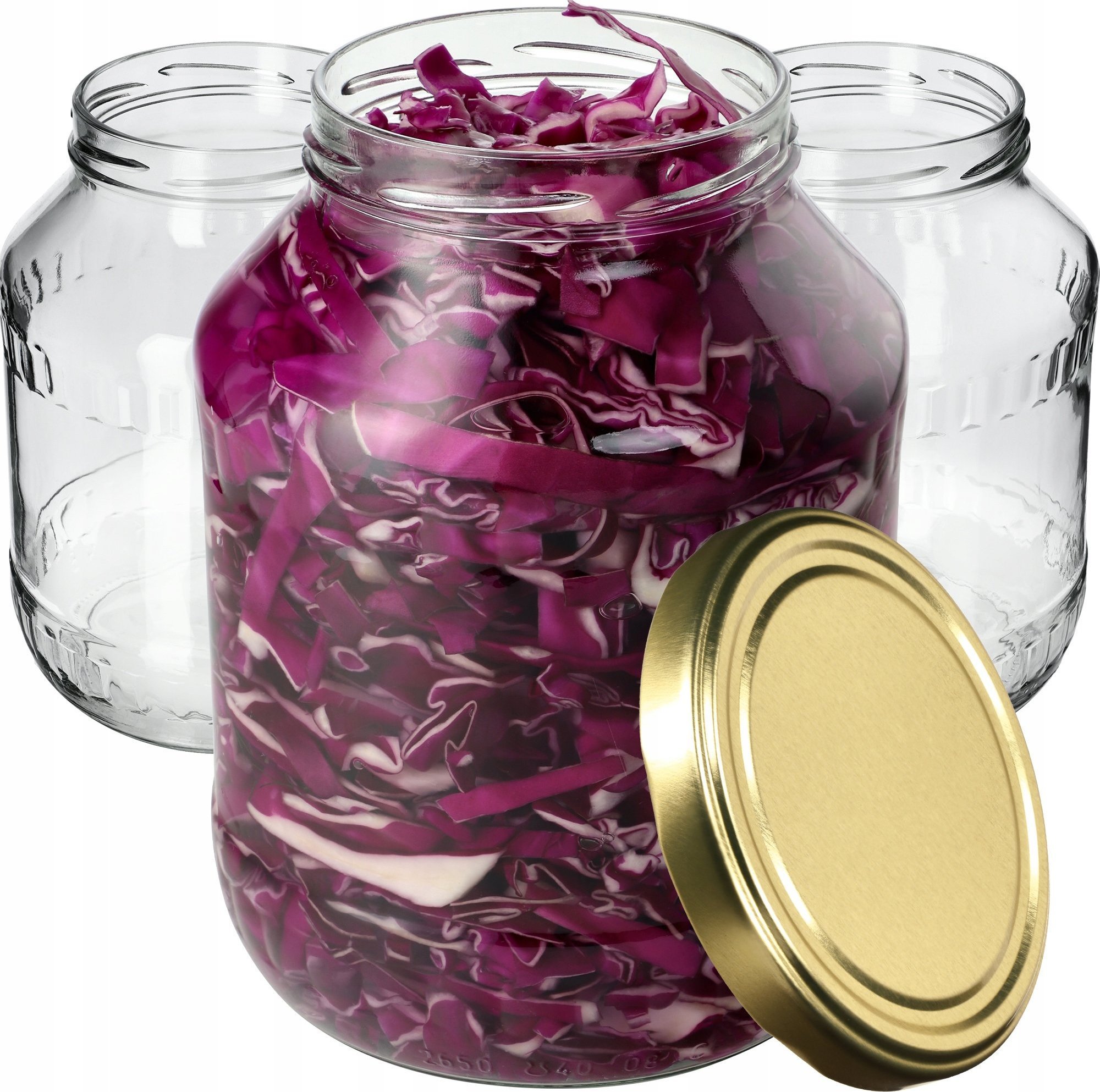 Kadax 12x Słoik Słój 2,5L + Zakrętka Na Nalewki Ogórki