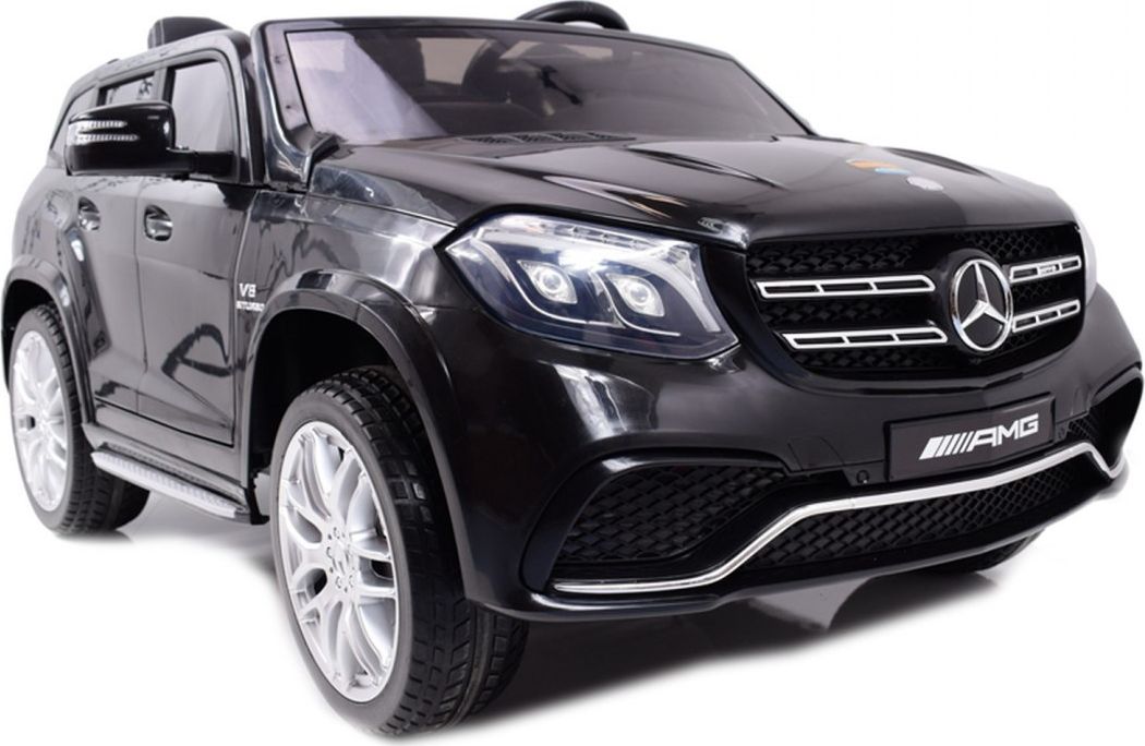 Import SUPER-TOYS MERCEDES GLS 63, 4 SILNIKI, 2X12 V, MIĘKKIE KOŁA, MIĘKKIE SIEDZENIE DLA 2 DZIECI, LAKIER, KLIMATYZACJA/HL228