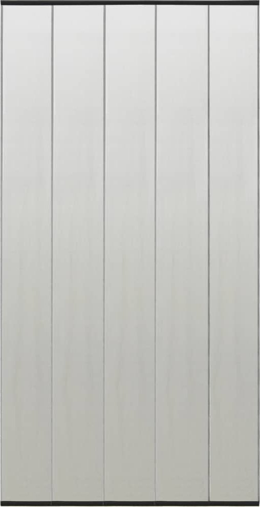 vidaXL Moskitiera na drzwi, z siatką, czarna, 100x220 cm, poliester