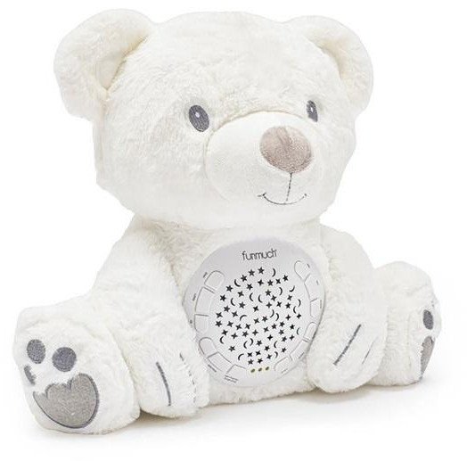 Miś puszowy polarny z projektorem i muzyką