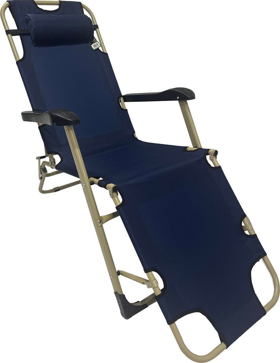 FOTEL TURYSTYCZNY WIELOPOZYCYJNY GARDA Z ZAGŁÓWKIEM GRAFIT