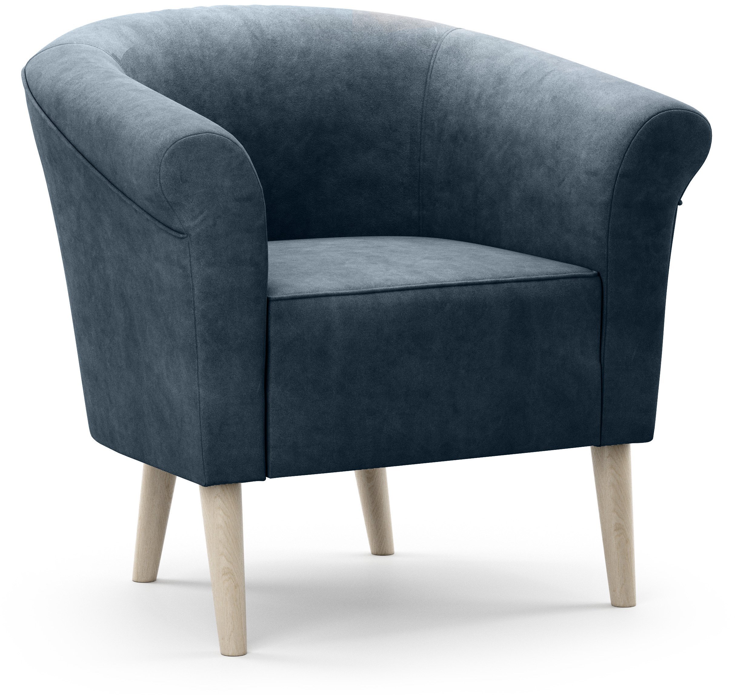 Fotel ESPERO styl skandynawski welur monolith 77