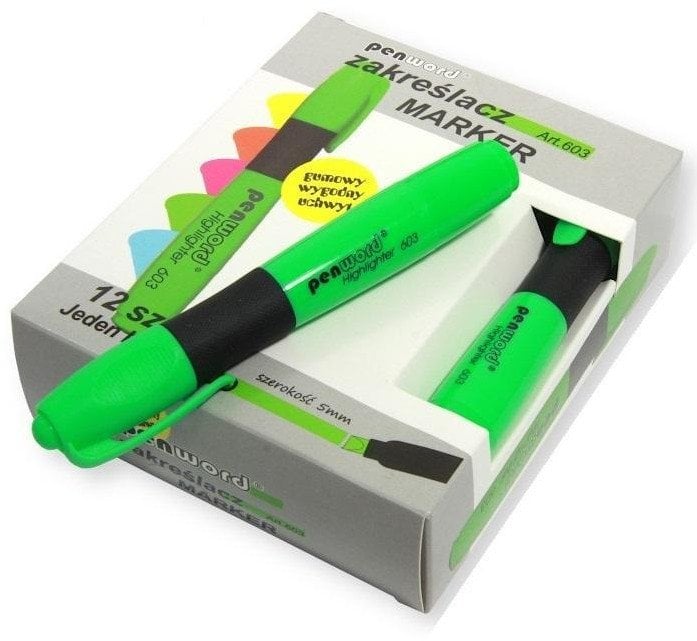 Zakreślacz zielony (12szt)