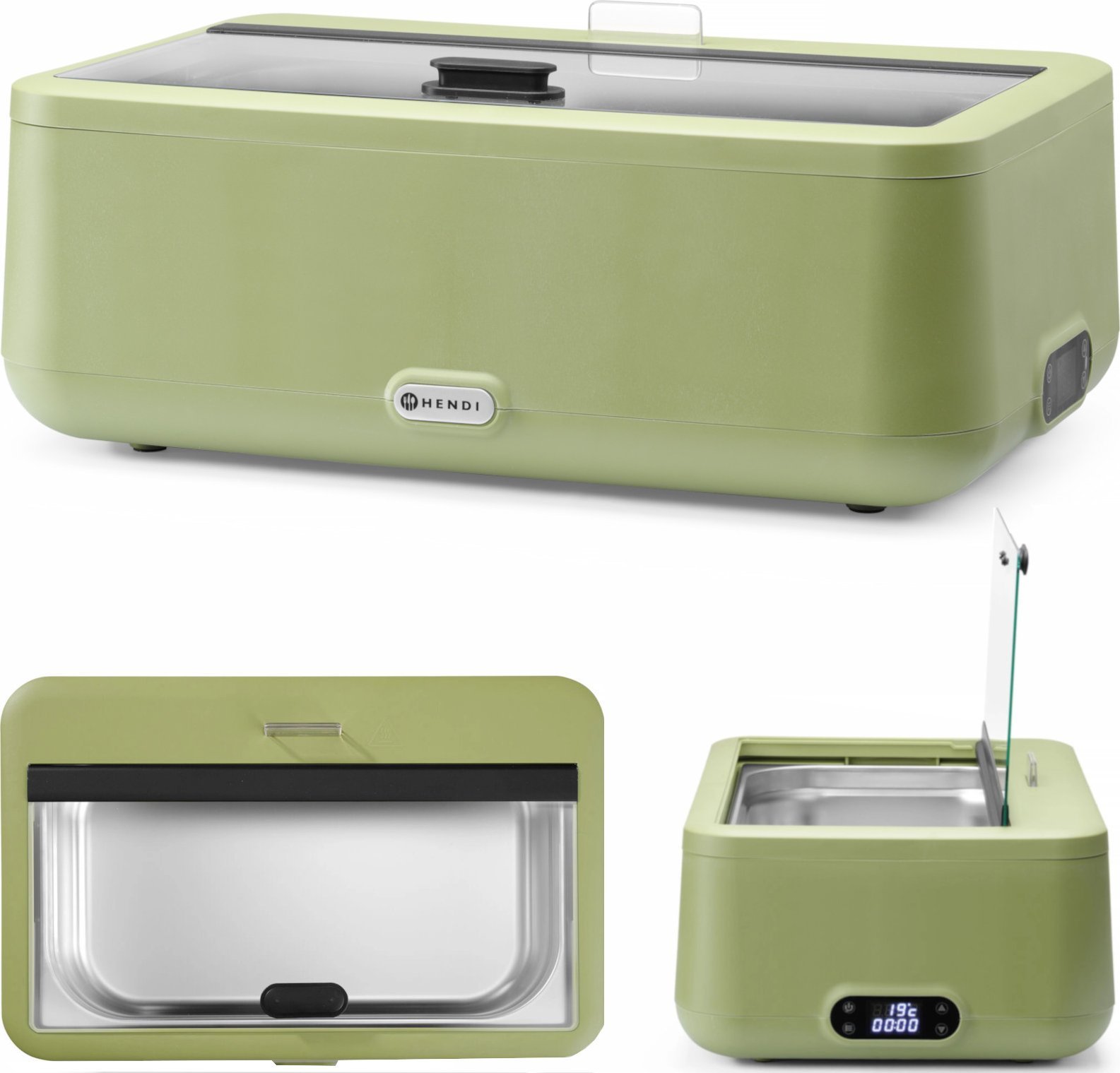 Hendi Podgrzewacz bemar elektryczny UNIQ 607 x 402 mm 700 W - zielony Podgrzewacz bemar elektryczny UNIQ 607 x 402 mm 700 W - zielony