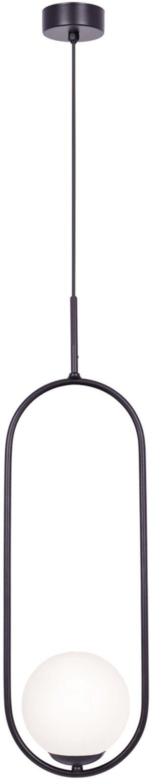 Lampa wisząca jadalniana Parva K-5100 Kaja kula ball biała czarna