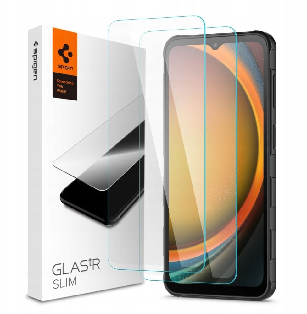SZKŁO HARTOWANE SPIGEN GLAS.TR SLIM 2-PACK GALAXY XCOVER 7 / 7 PRO CLEAR