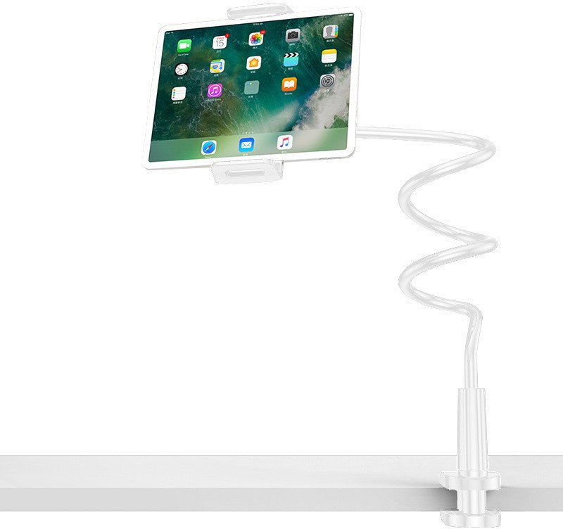 Uchwyt biurkowy elastyczny biały