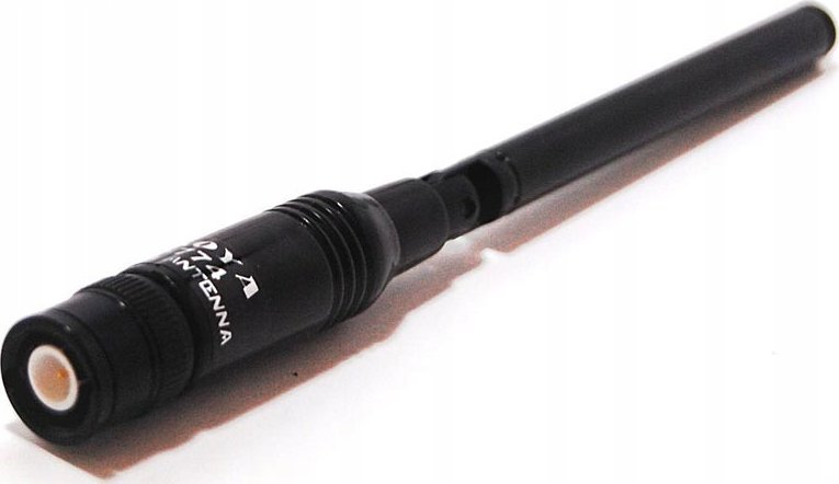 Krótkofalówka HamRadioShop Nagoya NA-774 - dwupasmowa, łamana antena teleskopowa do radia ręcznego o długości maksymalnej 42 cm ze złączem BNC