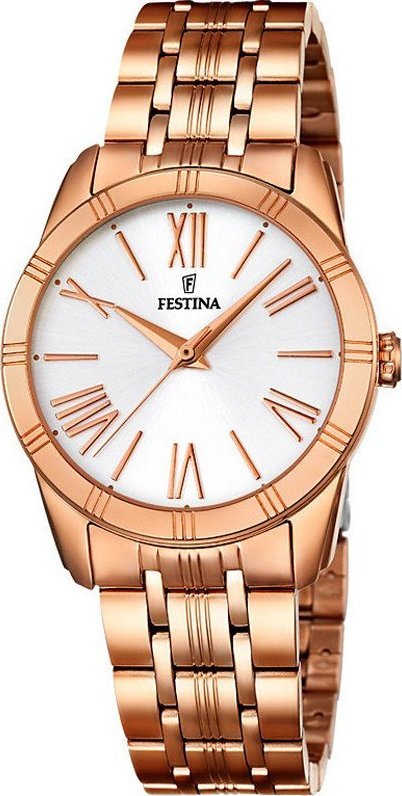 Zegarek Festina Zegarek damski Festina F16943-1 CYRKONIE różowe złoto
