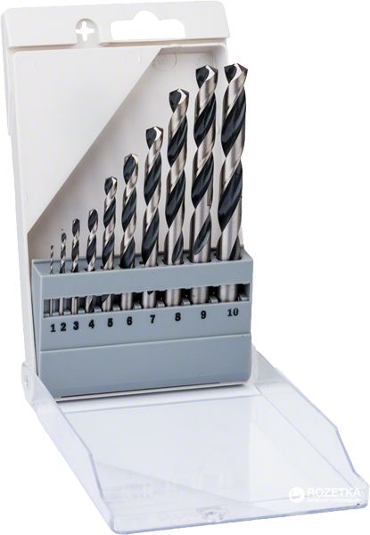 Wiertło Bosch do metalu HSS walcowe 2 7 4 5 1 3 6 10 8 9mm zestaw (2608577348)