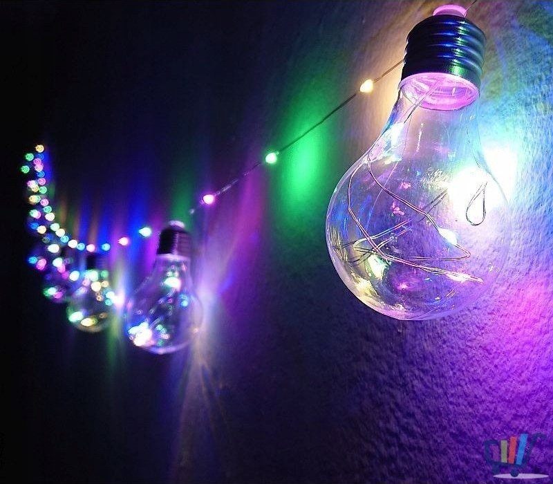 Tech-Led Girlanda Led 10 ze ŚWIECĄCYM SZNUREM Multi 3,8M