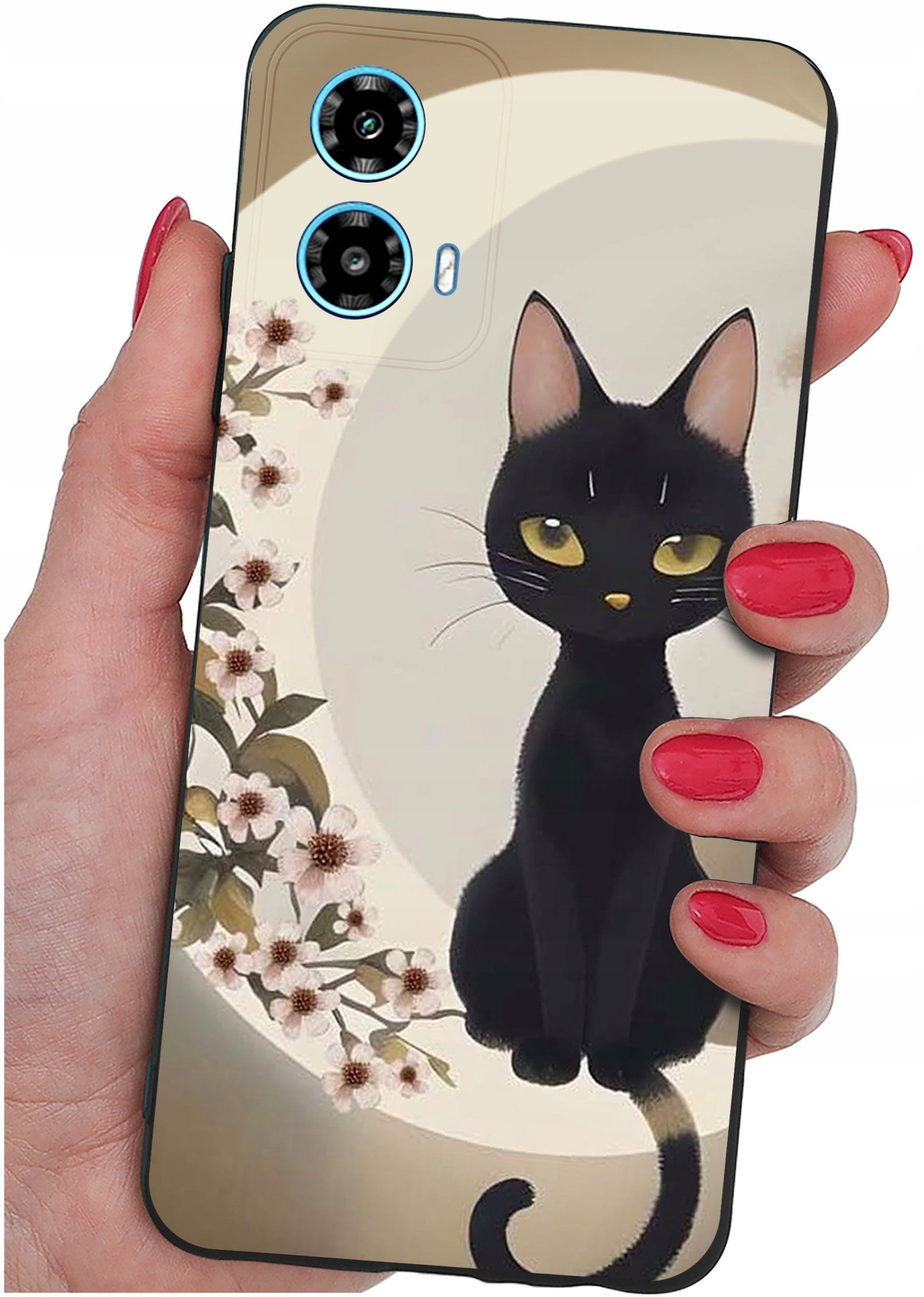 ETUI do Motorola Moto G34 5G WZORY |SILIKONOWE MATT CASE + SZKŁO 9H