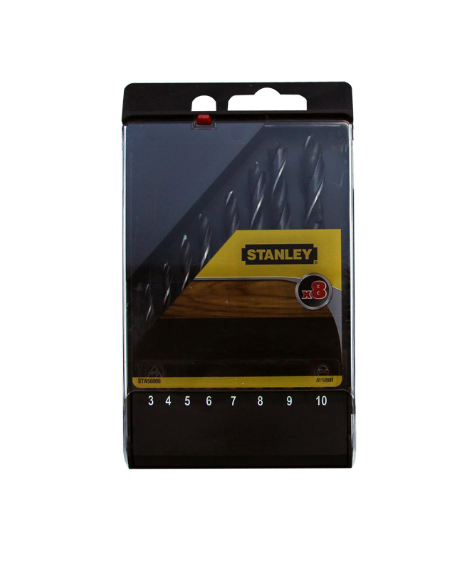 Wiertło Stanley do drewna kręte walcowe 7 4 5 3 6 10 8 9mm zestaw (STA56006)