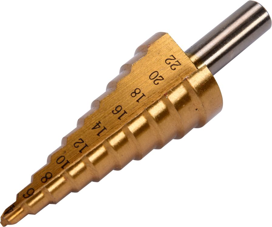Wiertło Yato stopniowe walcowe 4 6 10 12 14 16 8 18 20 22mm (YT-44741)