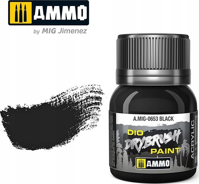Vallejo Ammo: DIO Drybrush - Black Brown