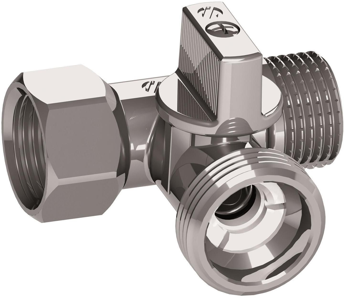 TEE VALVE 3/4X1/2X1/2 M/F