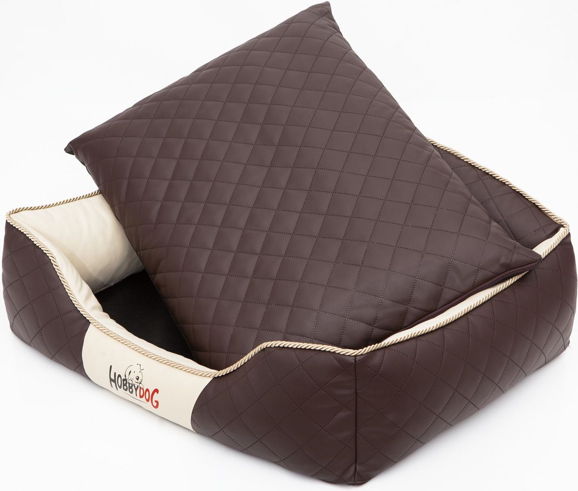 Hobbydog L LEGOWISKO ELITE - BRĄZOWE - BEŻOWE BOKI